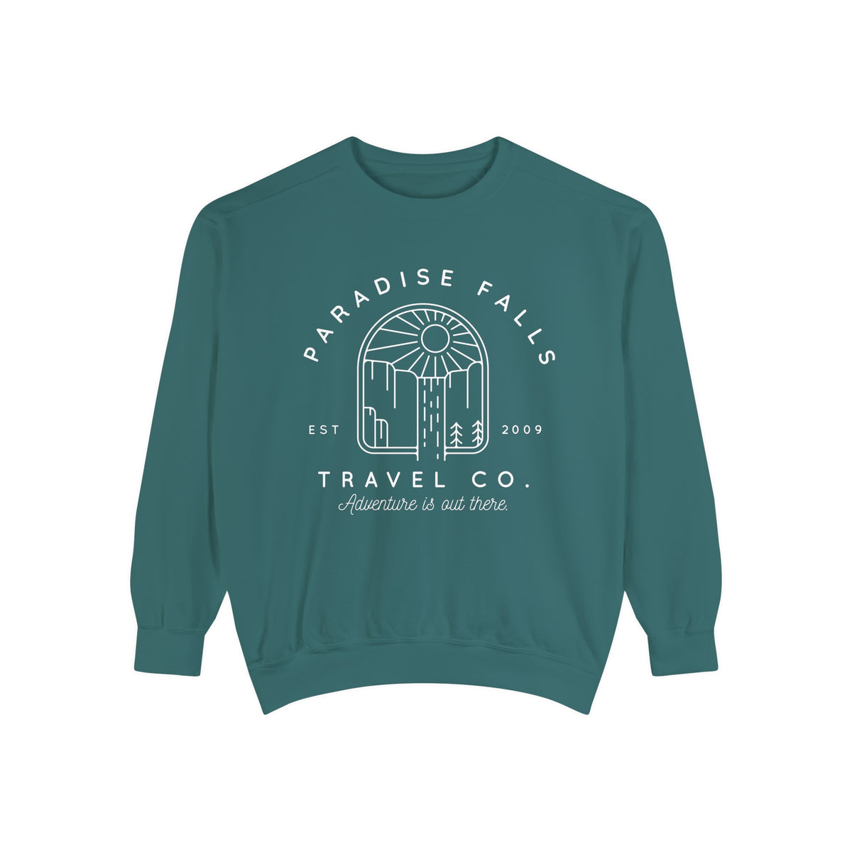 Paradise Falls Vacation Co. Comfort Colors Unisex Garment-Dyed Sweatshirt