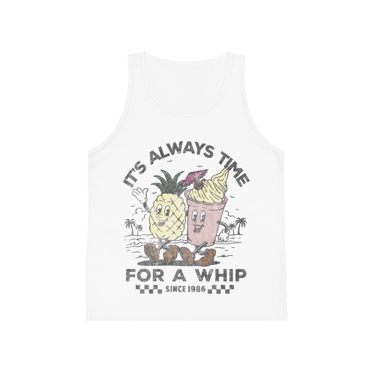 It's Always Time For A Whip Kid's Bella Canvas Jersey Tank Top