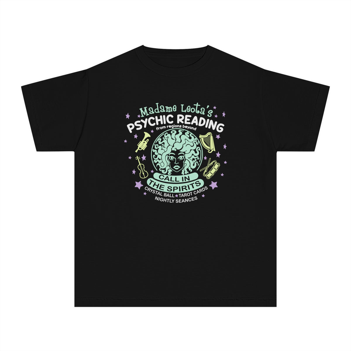 Madame Leota’s Psychic Readings Comfort Colors Youth Midweight Tee