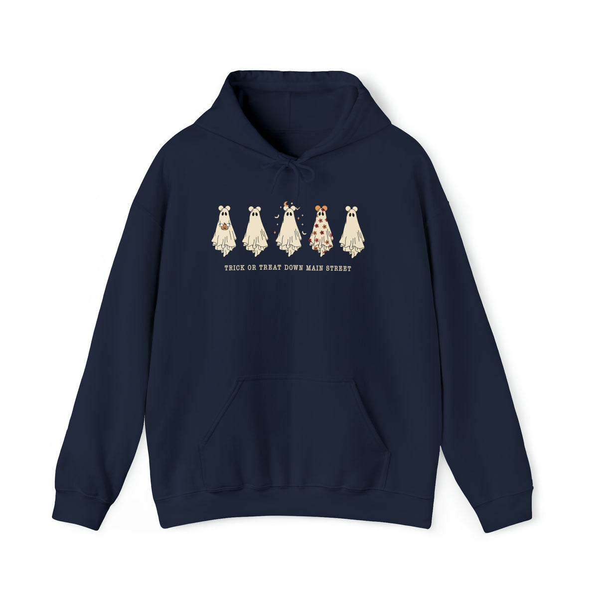 Trick Or Treat Down Main Street Unisex Heavy Blend™ Hooded Sweatshirt