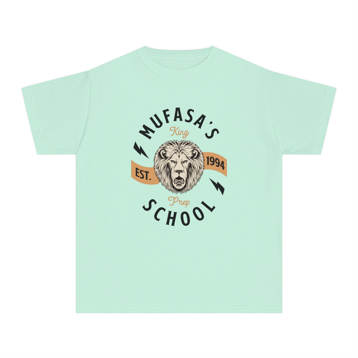 Mufasa's Prep School Comfort Colors Youth Midweight Tee