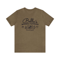 Belle’s Books & Candles Bella Canvas Unisex Jersey Short Sleeve Tee