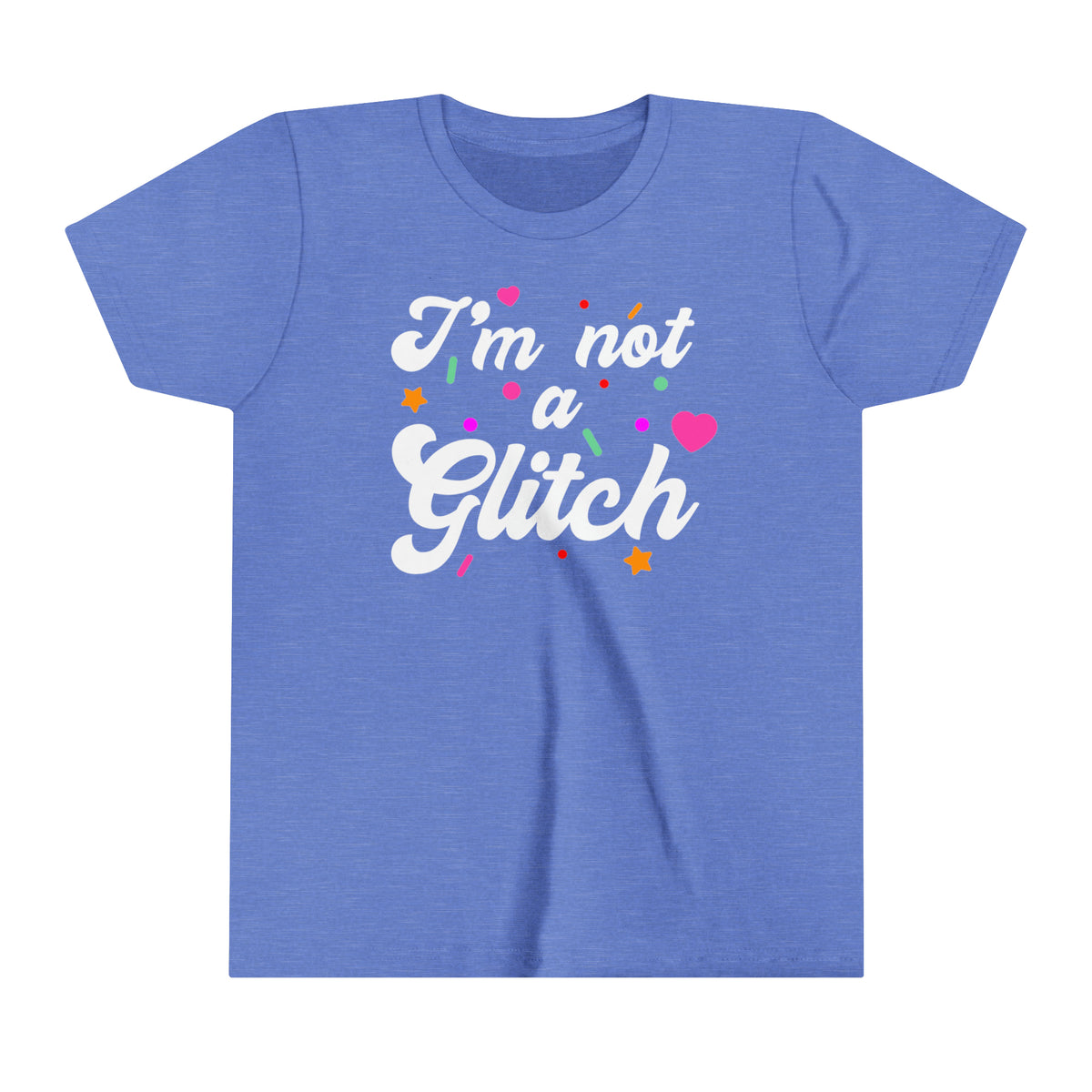 I'm Not A Glitch Bella Canvas Youth Short Sleeve Tee