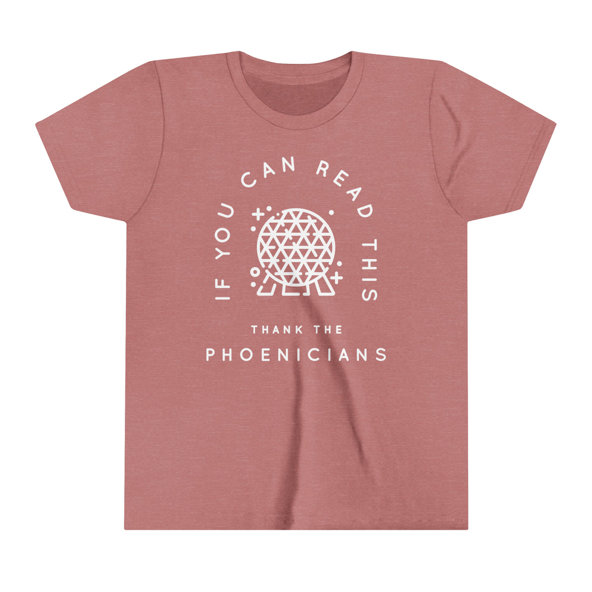 If You Can Read This Thank The Phoenicians Bella Canvas Youth Short Sleeve Tee