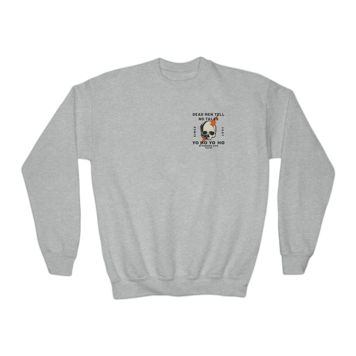 Dead Men Tell No Tales Gildan Youth Crewneck Sweatshirt