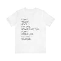 Meet The Robinson’s Character Names Bella Canvas Unisex Jersey Short Sleeve Tee
