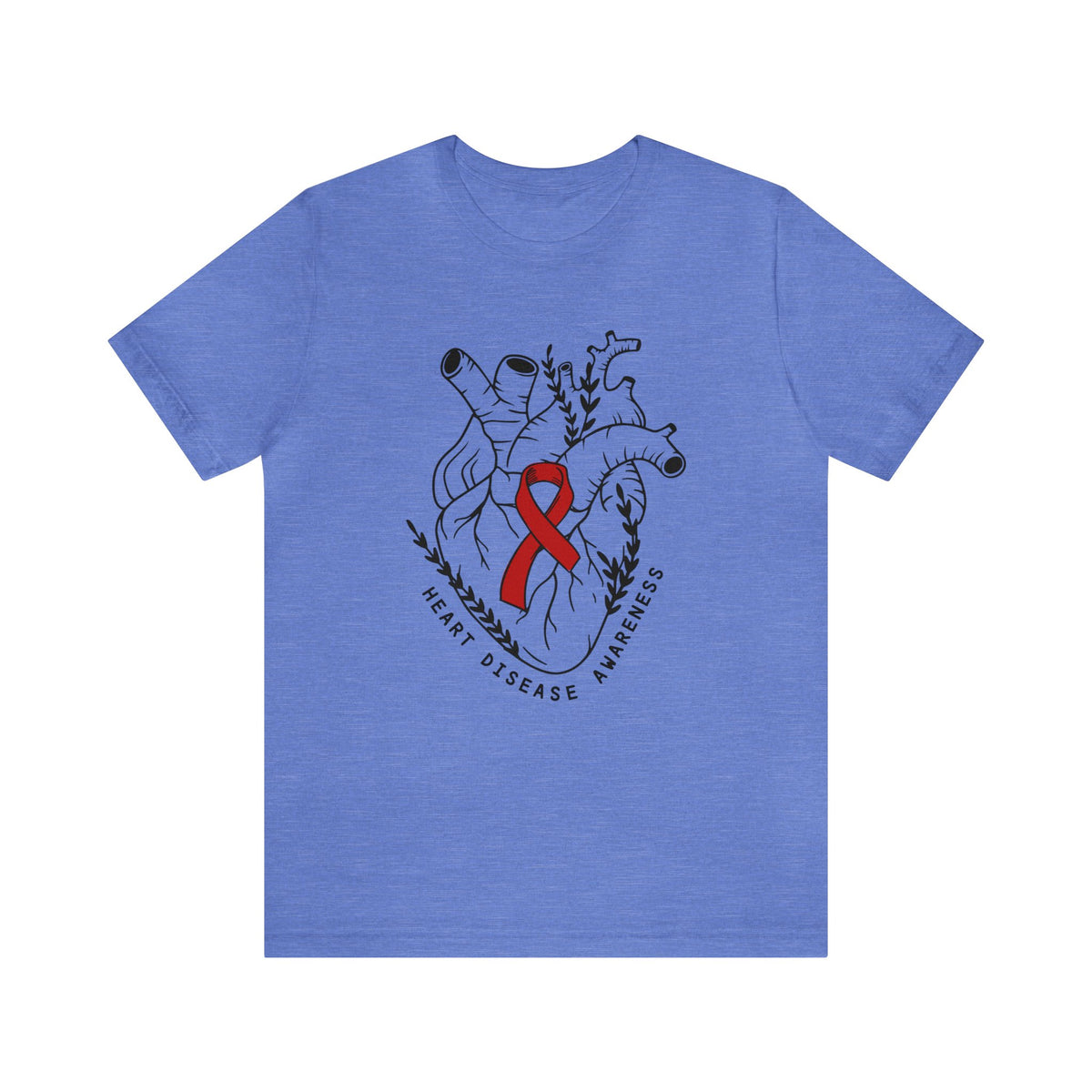 Heart Disease Awareness Bella Canvas Unisex Jersey Short Sleeve Tee