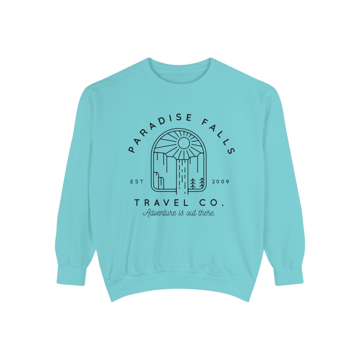 Paradise Falls Vacation Co. Comfort Colors Unisex Garment-Dyed Sweatshirt