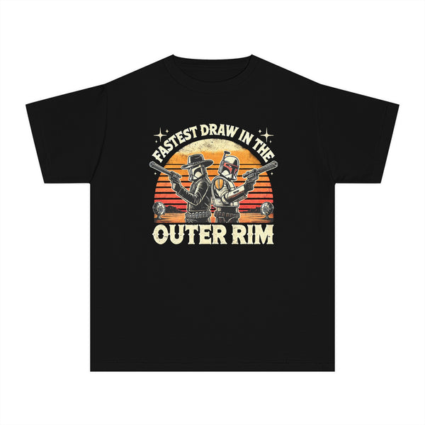 Fastest Draw in the Outer Rim Comfort Colors Youth Midweight Tee