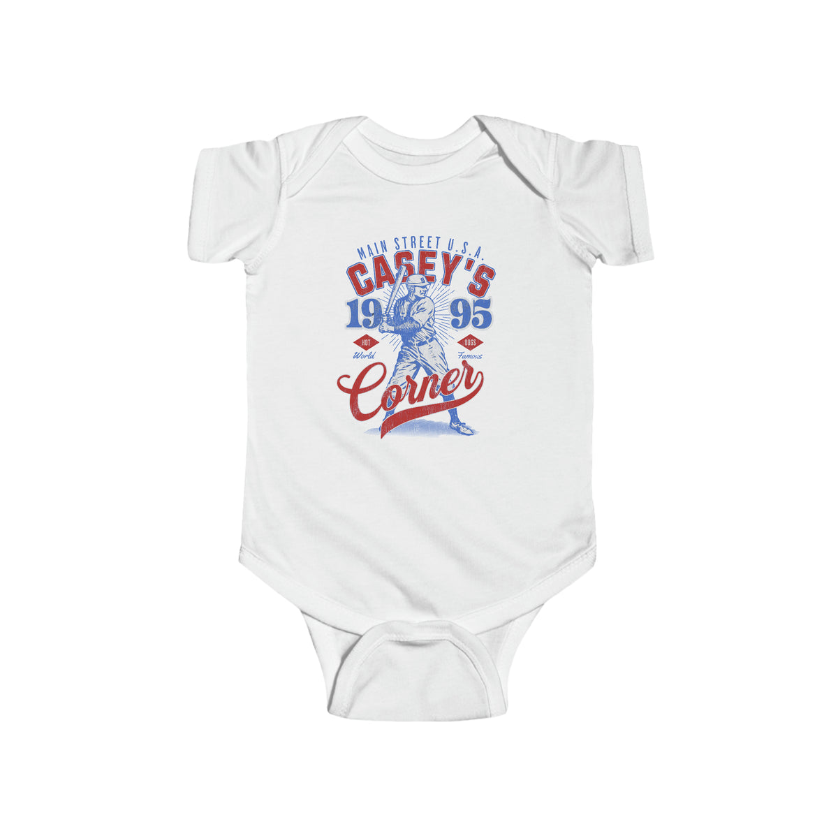 Casey’s Corner Distressed Rabbit Skins Infant Fine Jersey Bodysuit