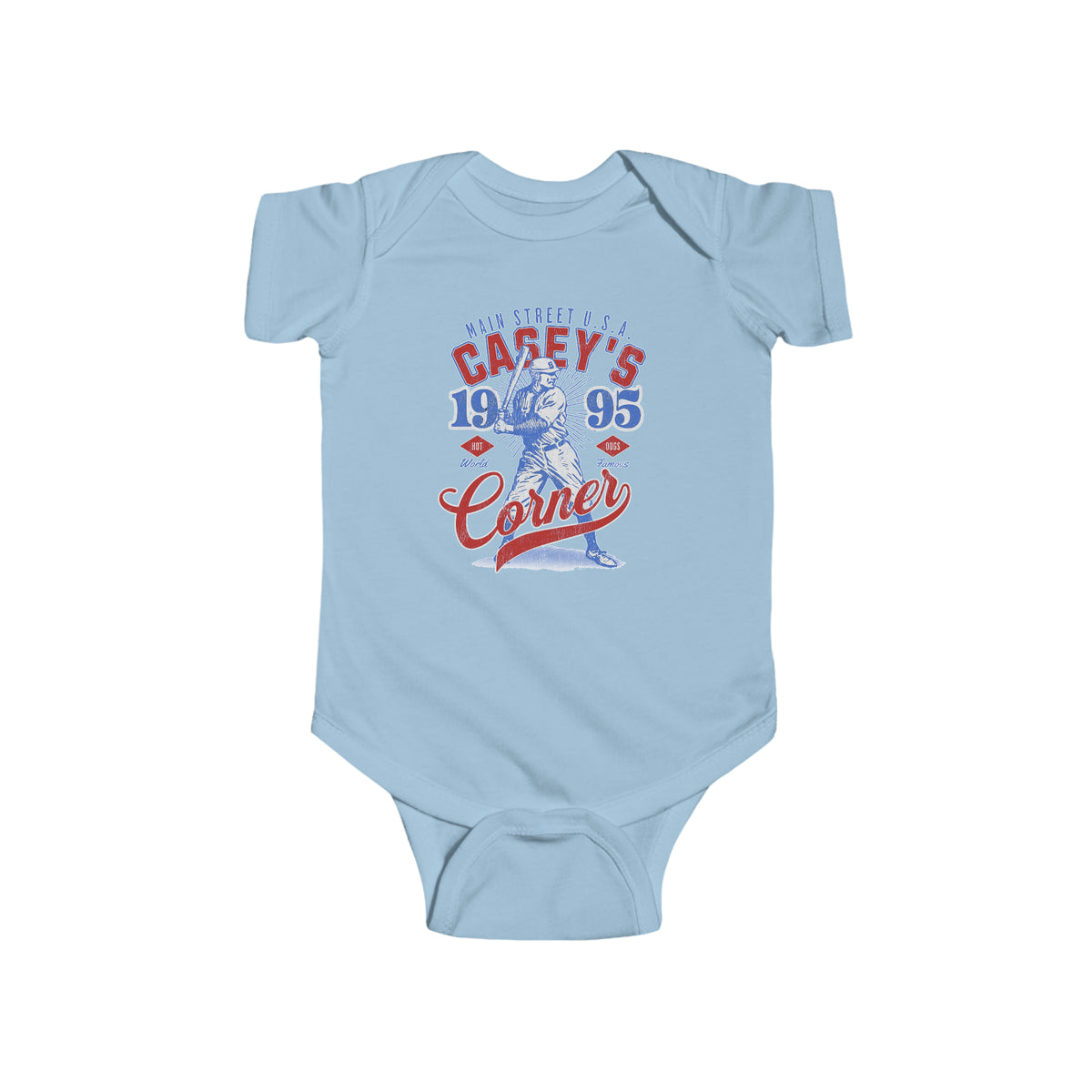 Casey’s Corner Distressed Rabbit Skins Infant Fine Jersey Bodysuit