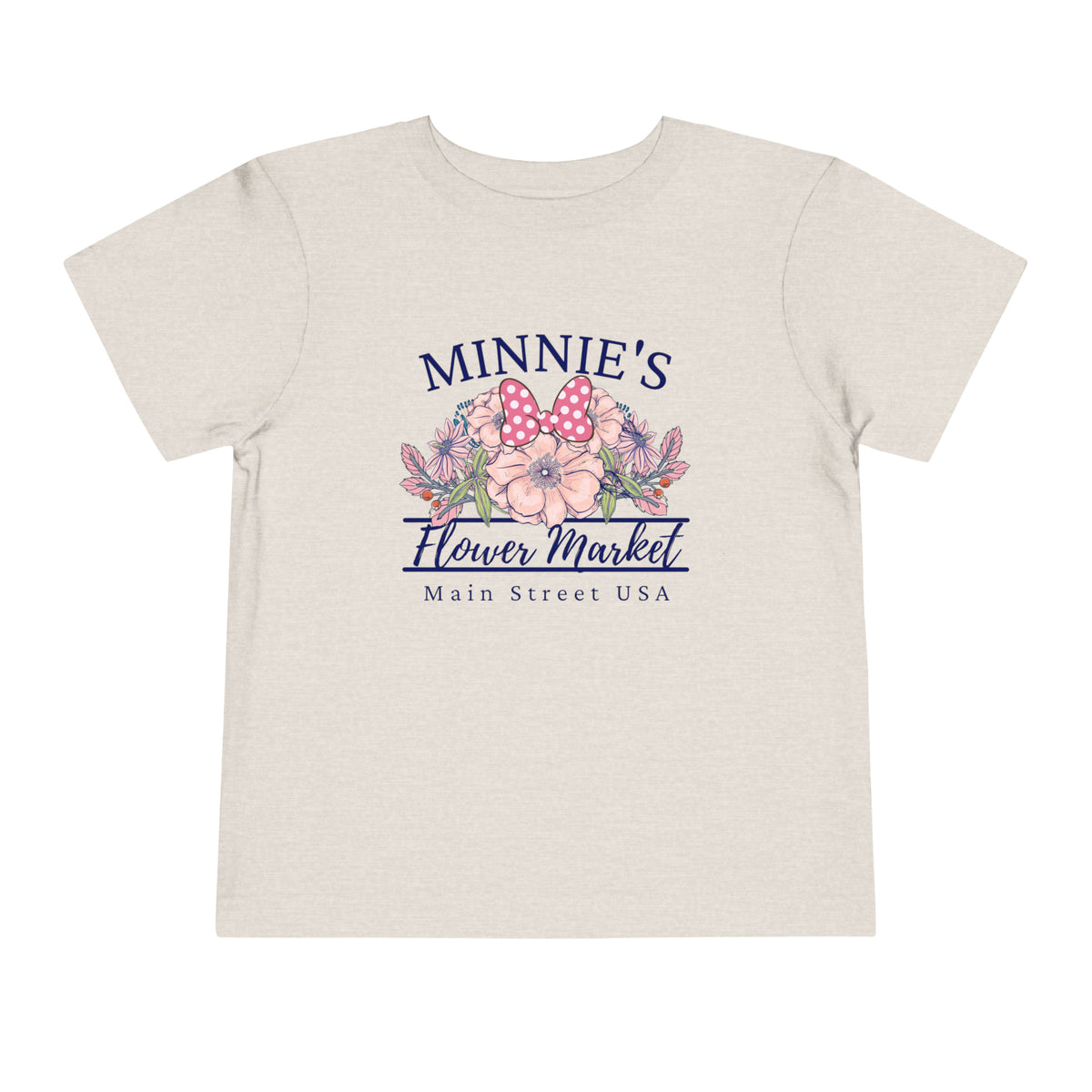 Minnie's Flower Market Bella Canvas Toddler Short Sleeve Tee