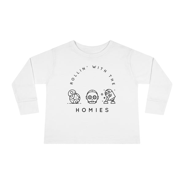 Rollin’ With The Homies Rabbit Skins Toddler Long Sleeve Tee