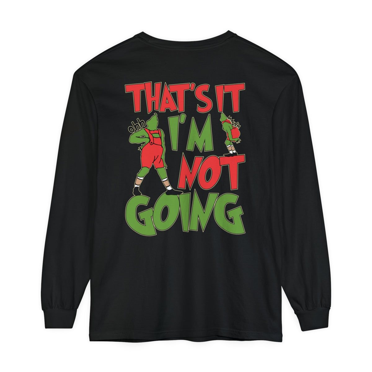 That's It I'm Not Going Comfort Colors Unisex Garment-dyed Long Sleeve T-Shirt