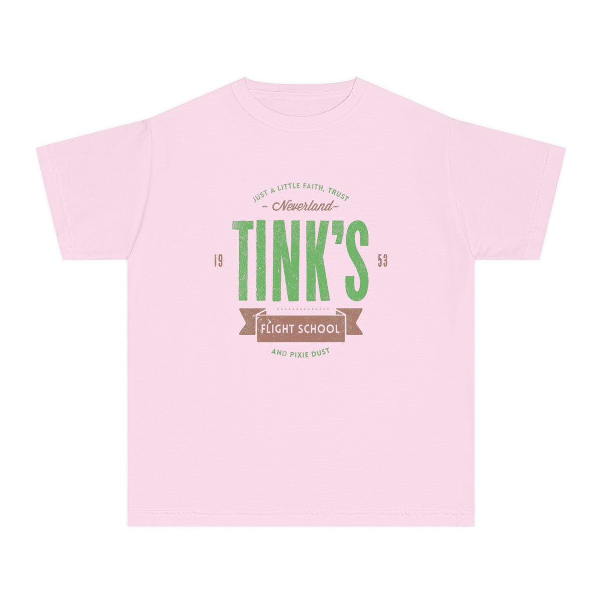 Tink's Flight School Comfort Colors Youth Midweight Tee