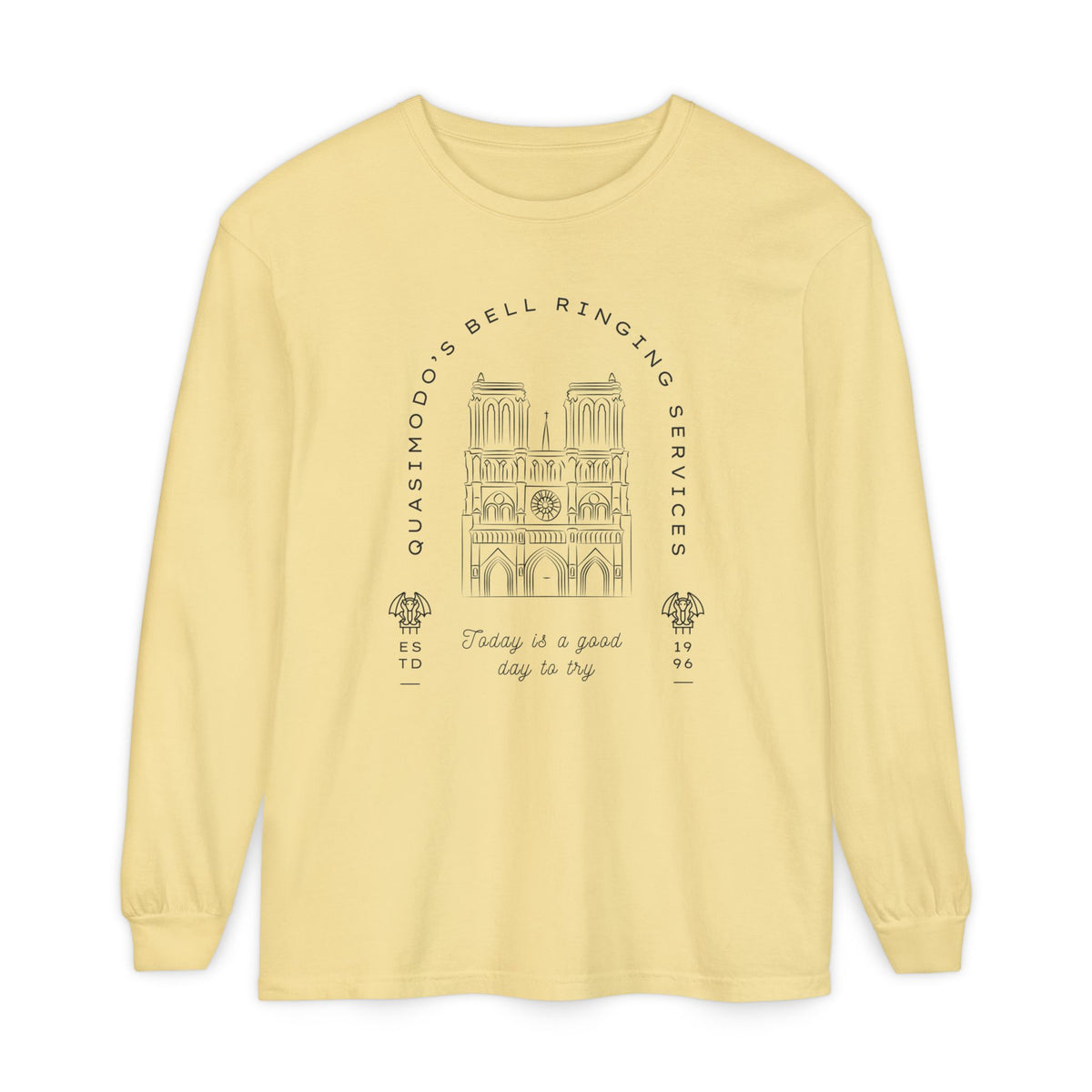 Quasimodo's Bell Ringing Services Comfort Colors Unisex Garment-dyed Long Sleeve T-Shirt