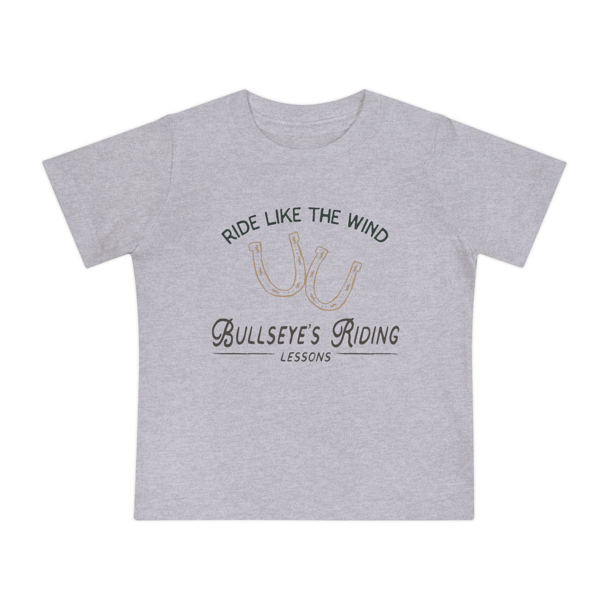 Ride Like the Wind Bullseye Bella Canvas Baby Short Sleeve T-Shirt