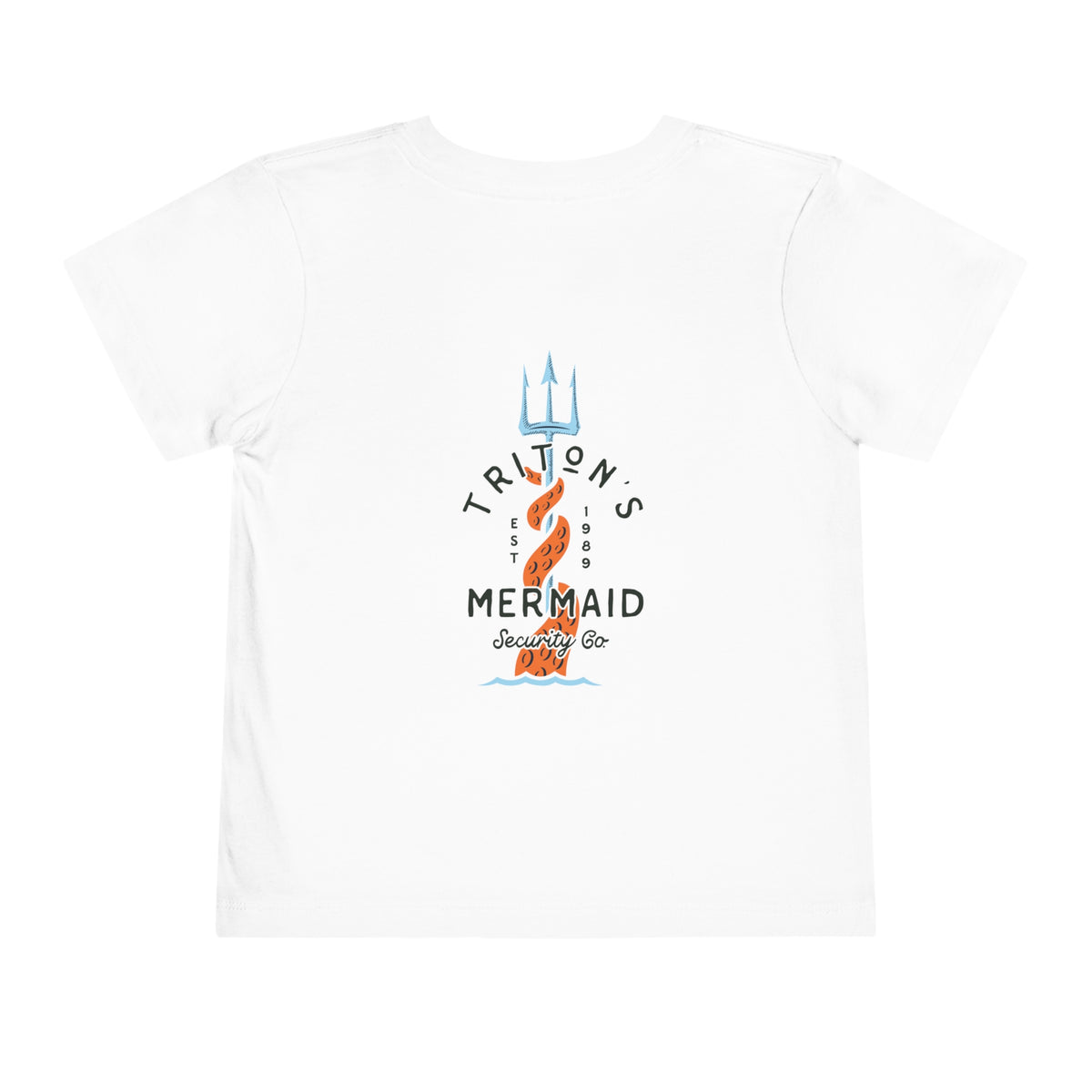 Triton's Mermaid Security Bella Canvas Toddler Short Sleeve Tee