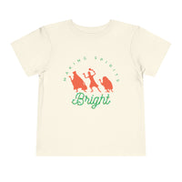 Making Spirits Bright Bella Canvas Toddler Short Sleeve Tee