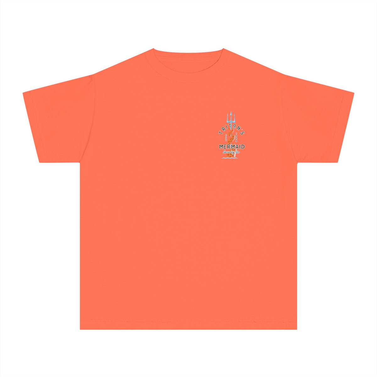 Triton's Mermaid Security Comfort Colors Youth Midweight Tee