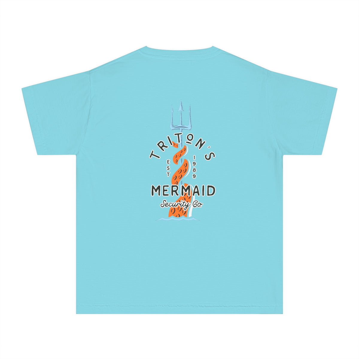 Triton's Mermaid Security Comfort Colors Youth Midweight Tee