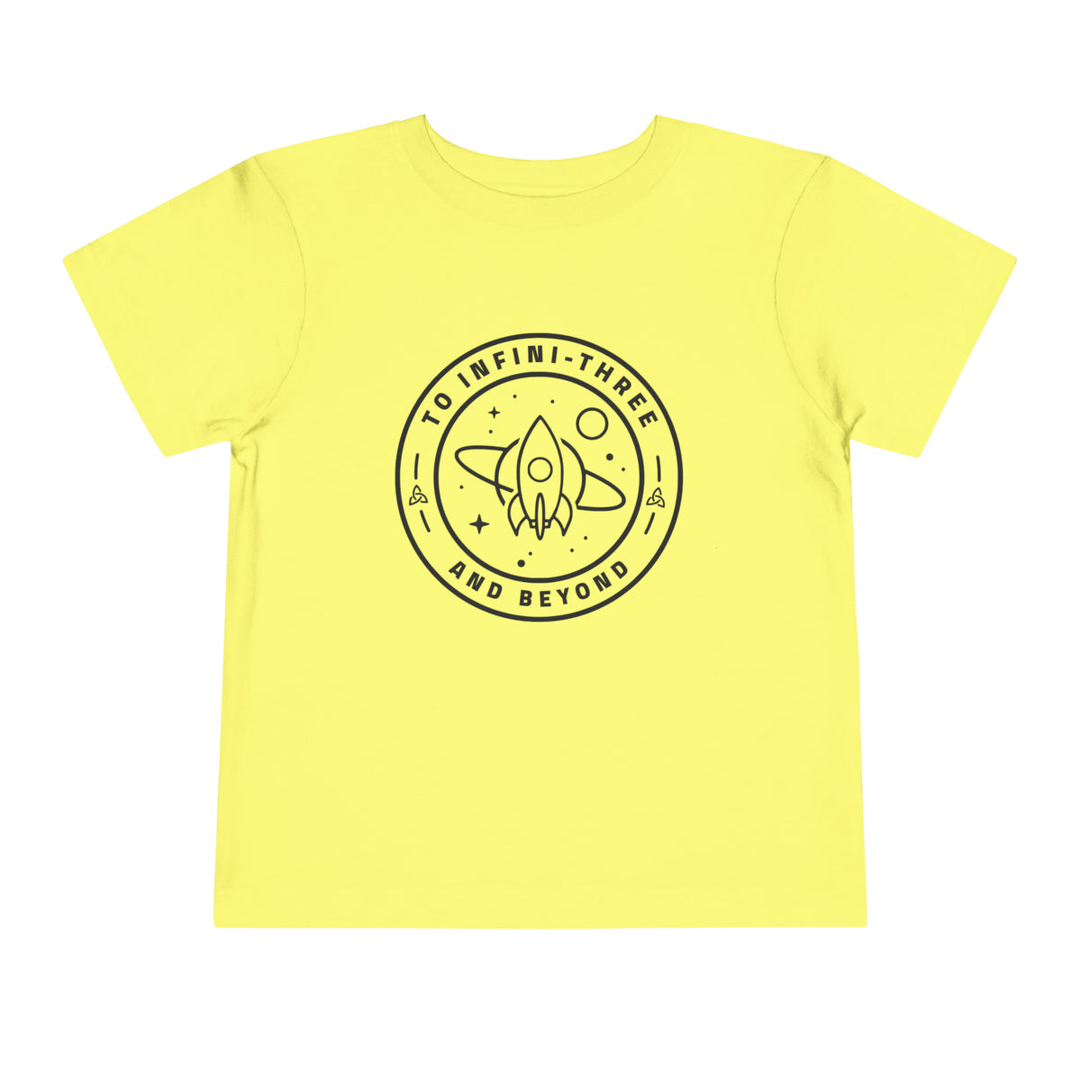 To Infini-three And Beyond Bella Canvas Toddler Short Sleeve Tee