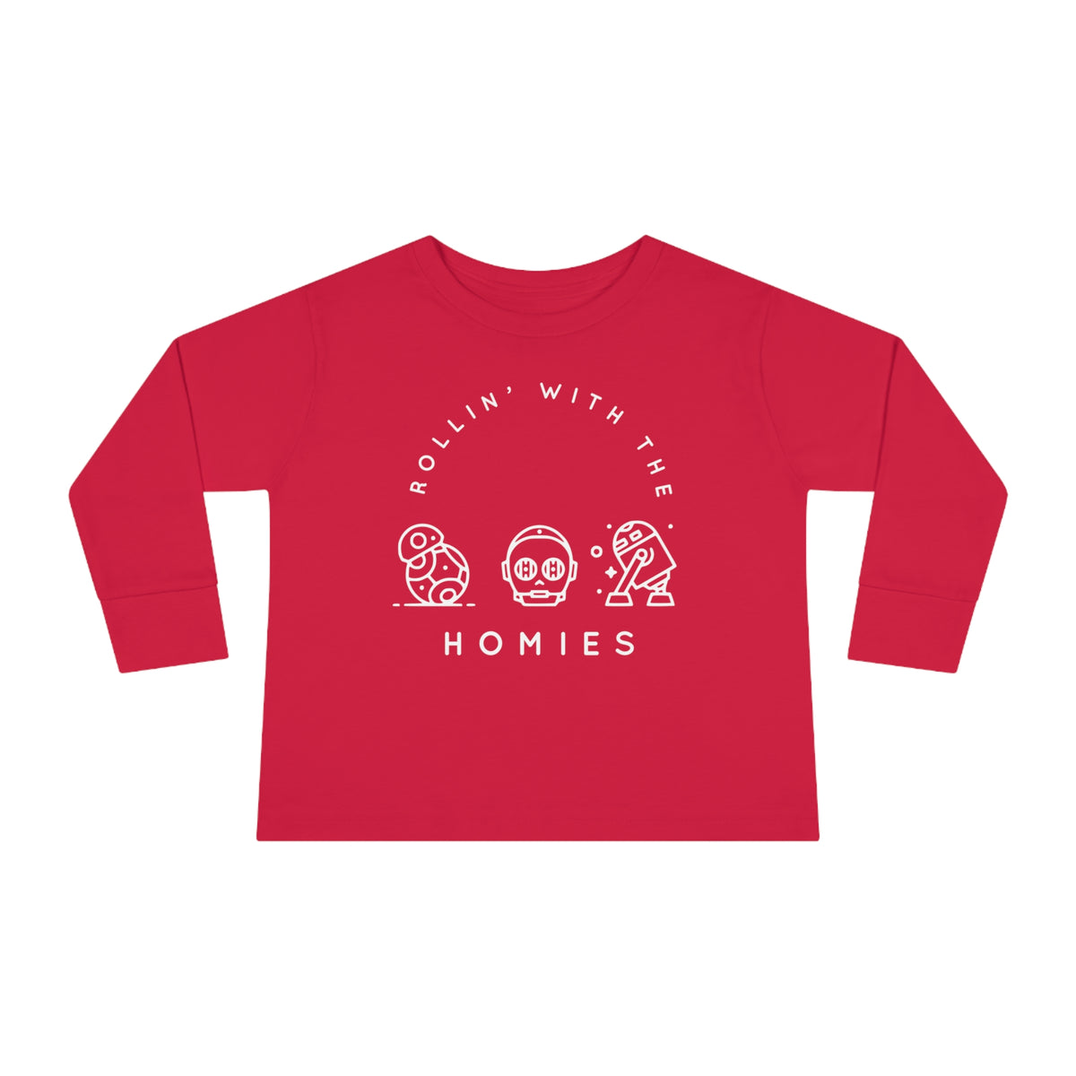 Rollin’ With The Homies Rabbit Skins Toddler Long Sleeve Tee