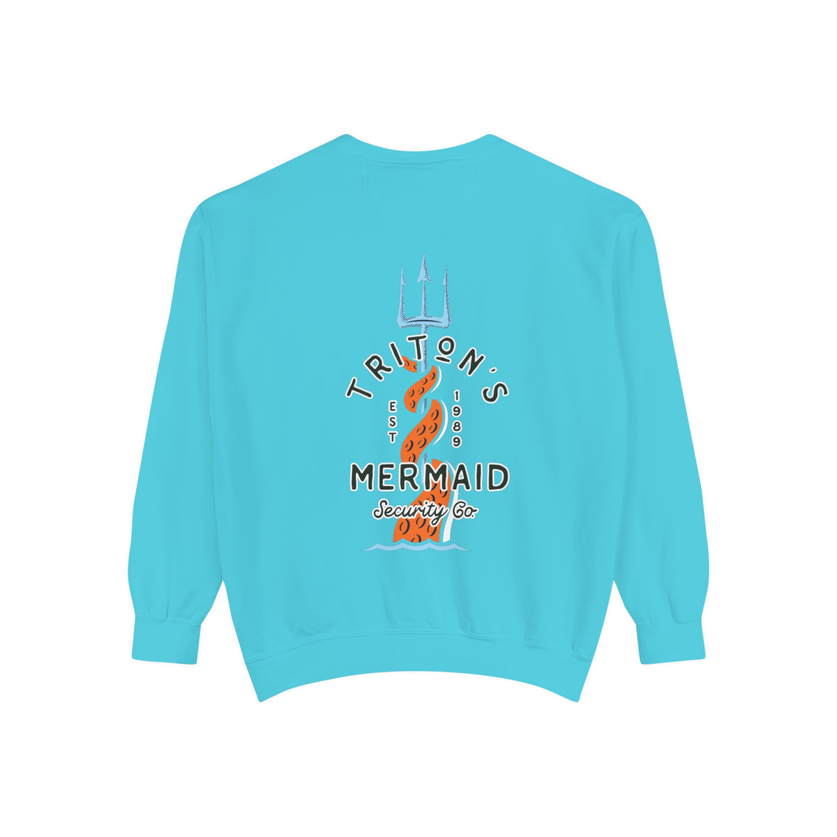 Triton's Mermaid Security Comfort Colors Unisex Garment-Dyed Sweatshirt