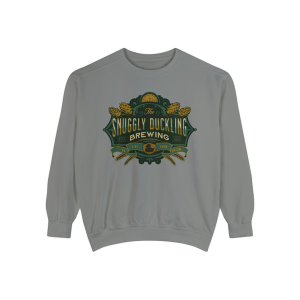 The Snuggly Duckling Brewing Comfort Colors Unisex Garment-Dyed Sweatshirt