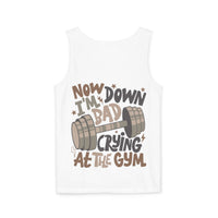 Down Bad Crying at the Gym Unisex Comfort Colors Garment-Dyed Tank Top