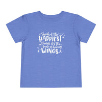 Think of the Happiest Things Bella Canvas Toddler Short Sleeve Tee