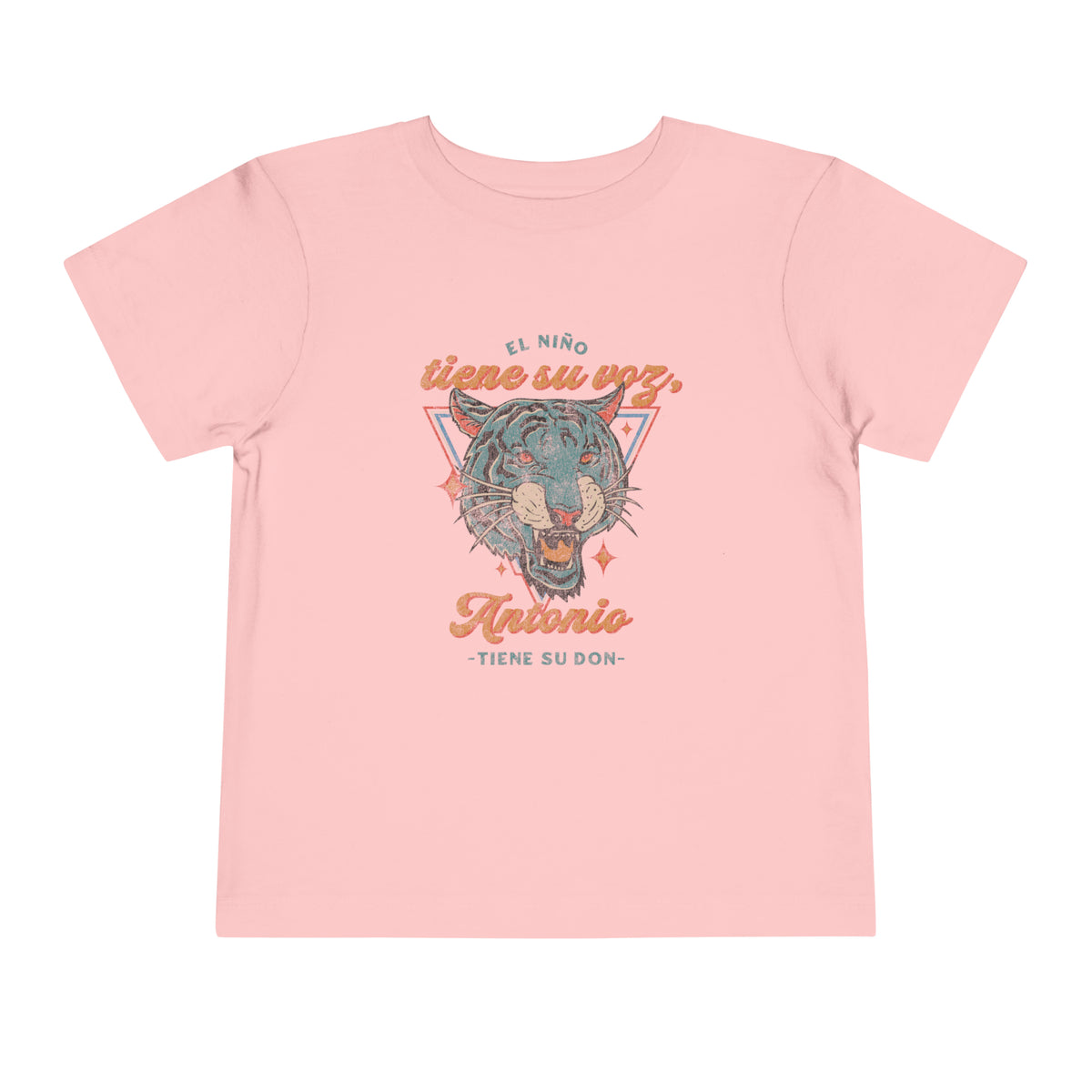 El Niño Tiene Su Voz, Antonio Tiene Su Don Bella Canvas Toddler Short Sleeve Tee