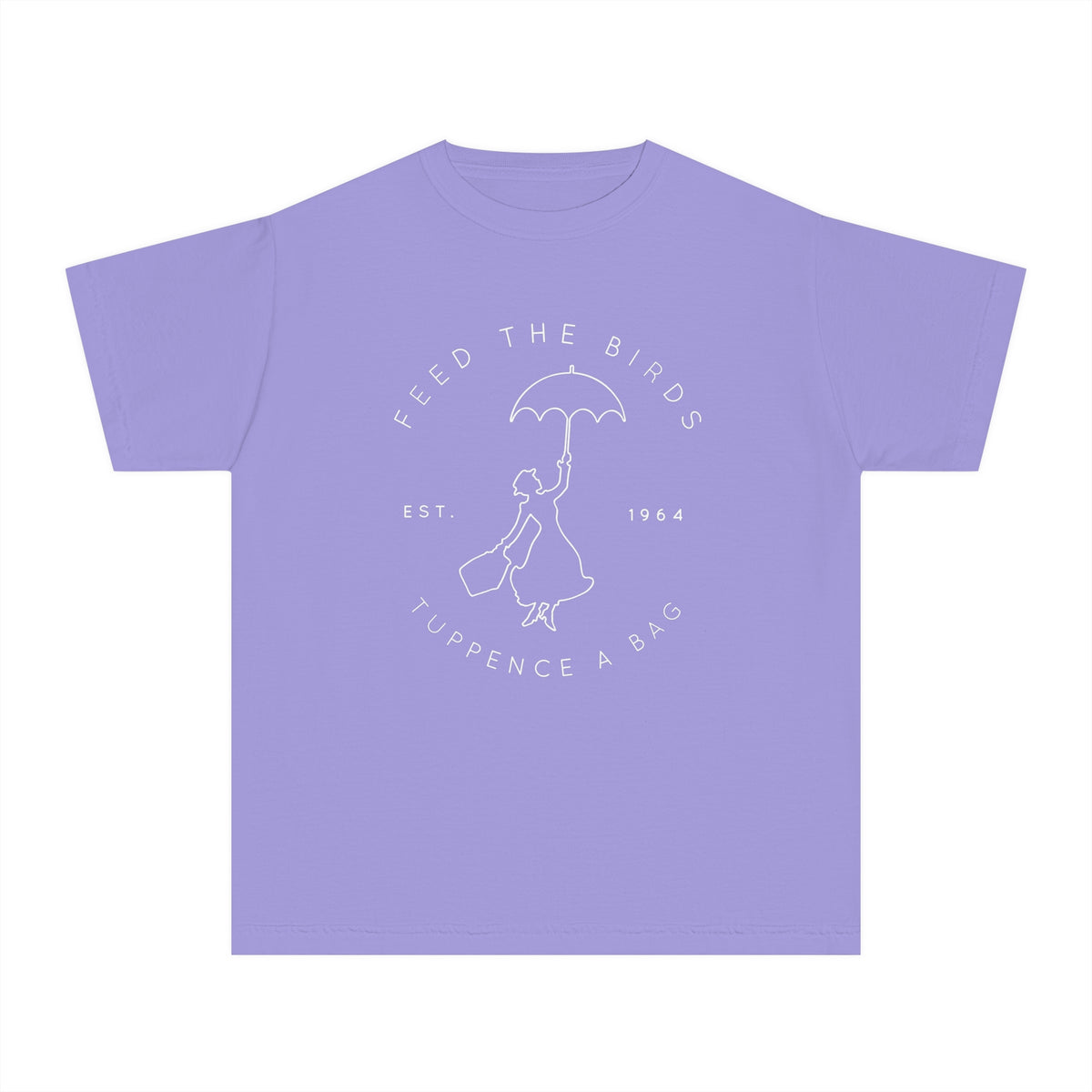 Feed the Birds Tuppence A Bag Comfort Colors Youth Midweight Tee