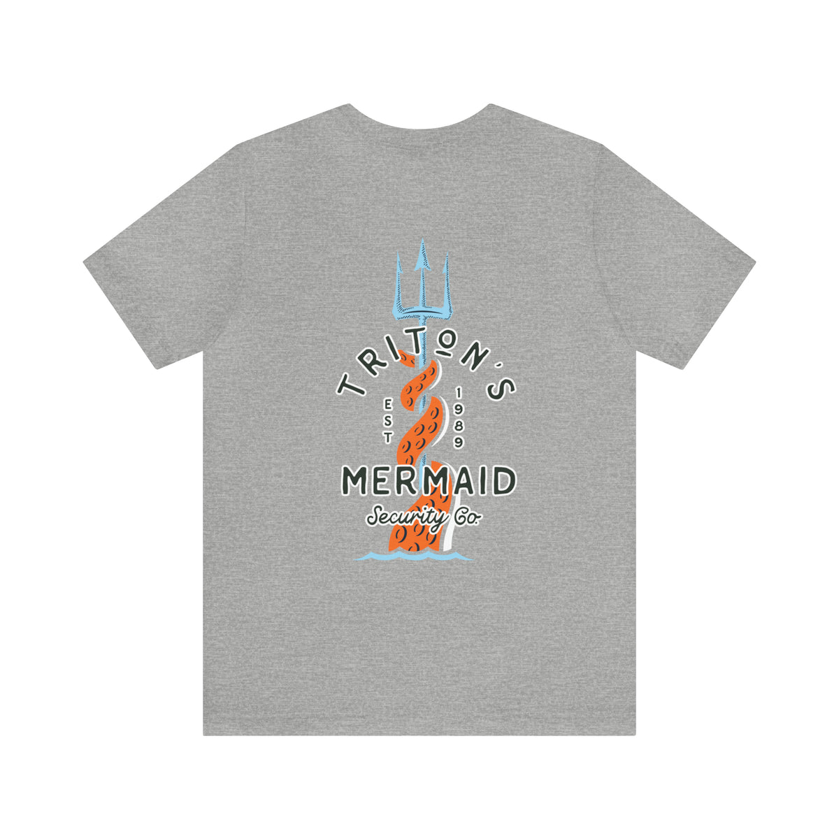 Triton's Mermaid Security Bella Canvas Unisex Jersey Short Sleeve Tee