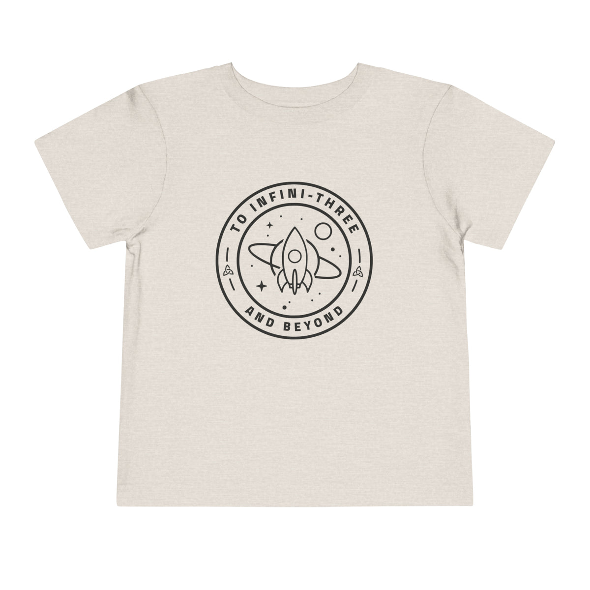 To Infini-three And Beyond Bella Canvas Toddler Short Sleeve Tee