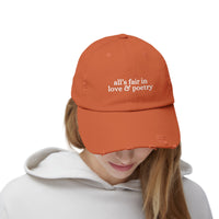 All's Fair In Love And Poetry Unisex Distressed Cap
