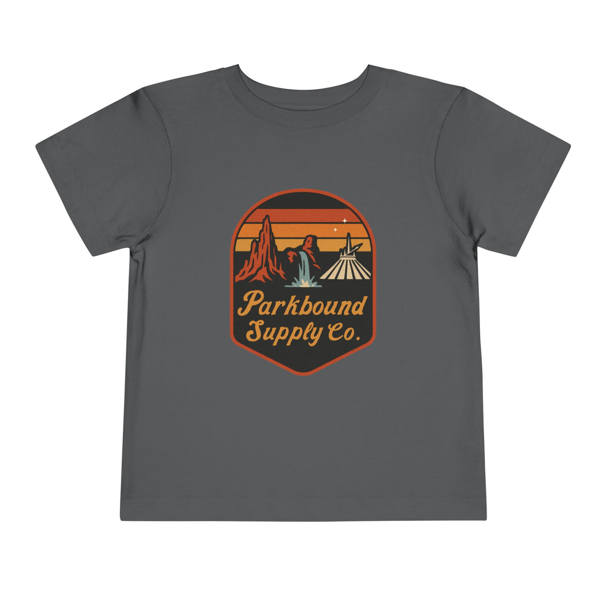 Triple Mountain Badge Bella Canvas Toddler Short Sleeve Tee