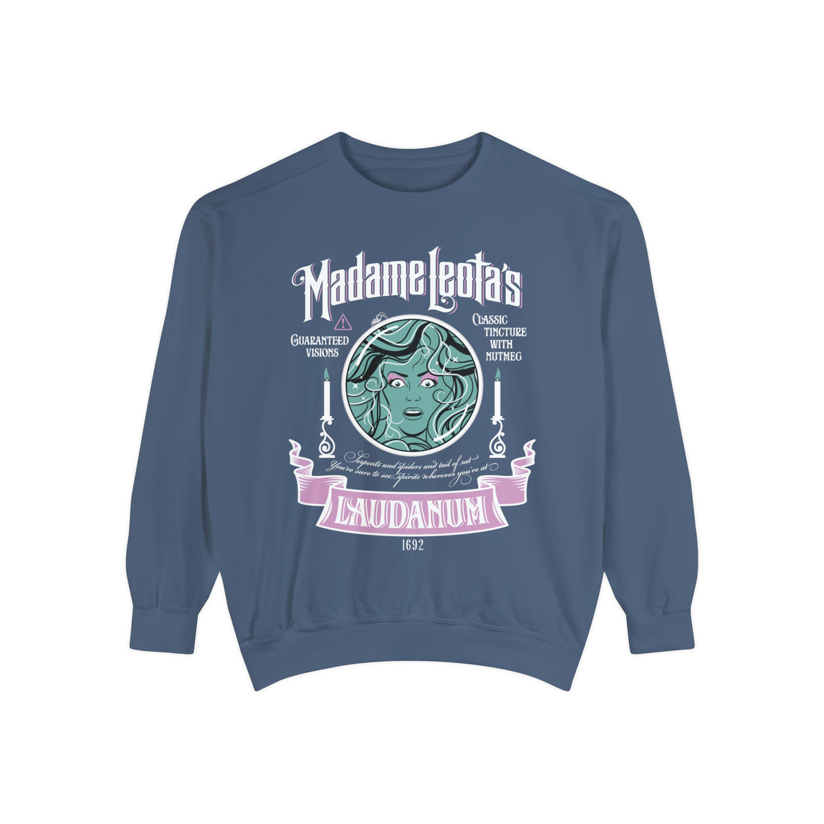 Madame Leota’s Laudanum Teal Comfort Colors Unisex Garment-Dyed Sweatshirt