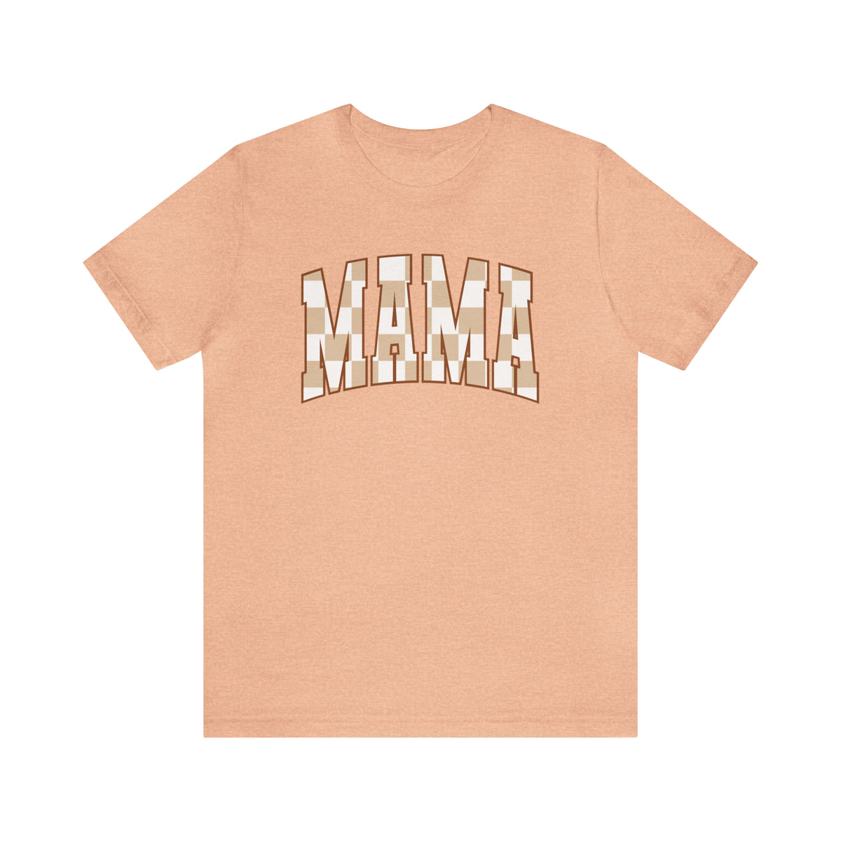 Checkered Mama Bella Canvas Unisex Jersey Short Sleeve Tee