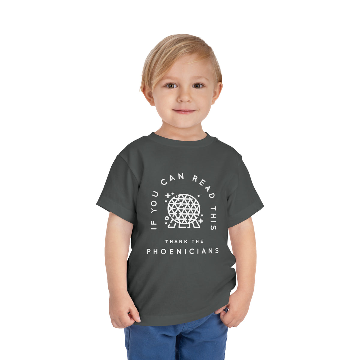 If You Can Read This Thank The Phoenicians Bella Canvas Toddler Short Sleeve Tee
