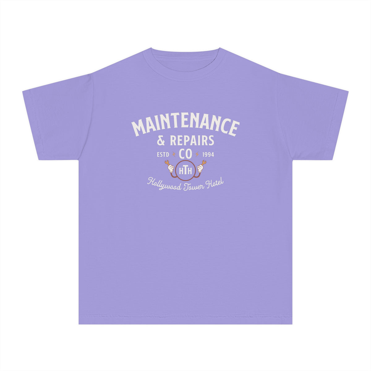 Hollywood Tower Hotel Maintenance & Repairs Comfort Colors Youth Midweight Tee