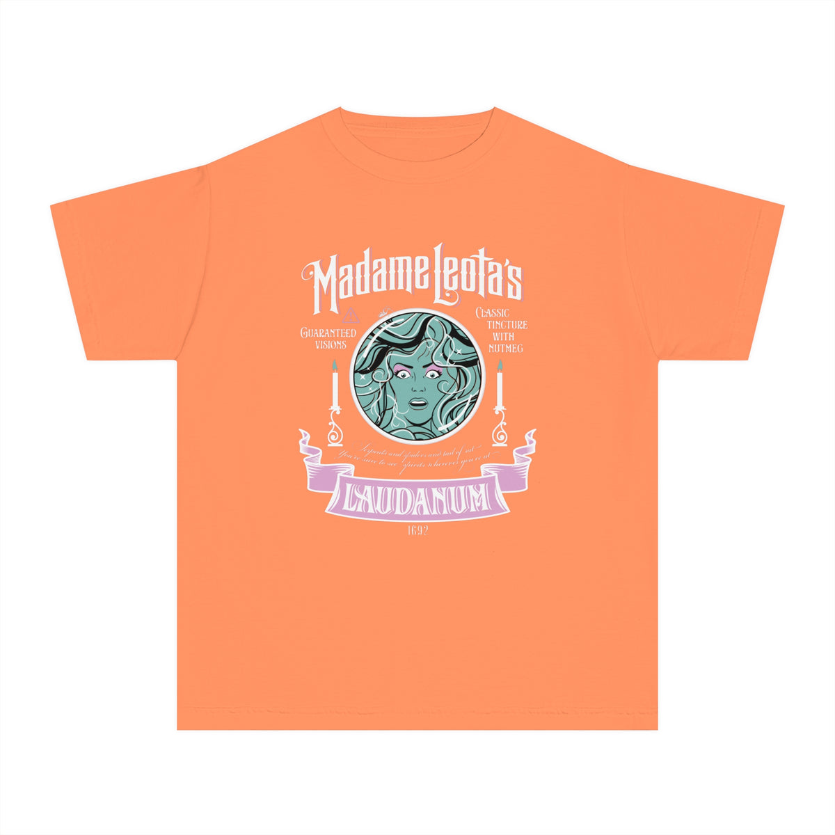Madame Leota’s Laudanum Teal Comfort Colors Youth Midweight Tee