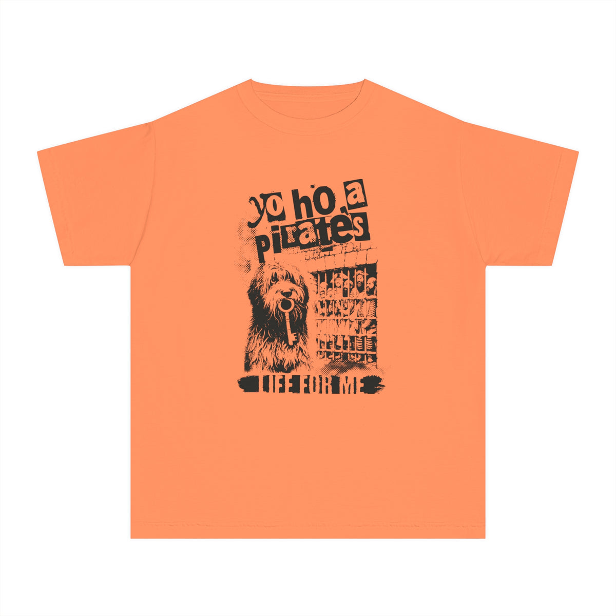 Yo Ho A Pirate's Life For Me Comfort Colors Youth Midweight Tee