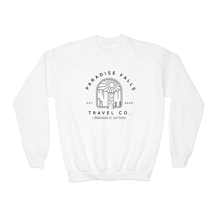 Paradise Falls Vacation Co. Gildan Youth Crewneck Sweatshirt