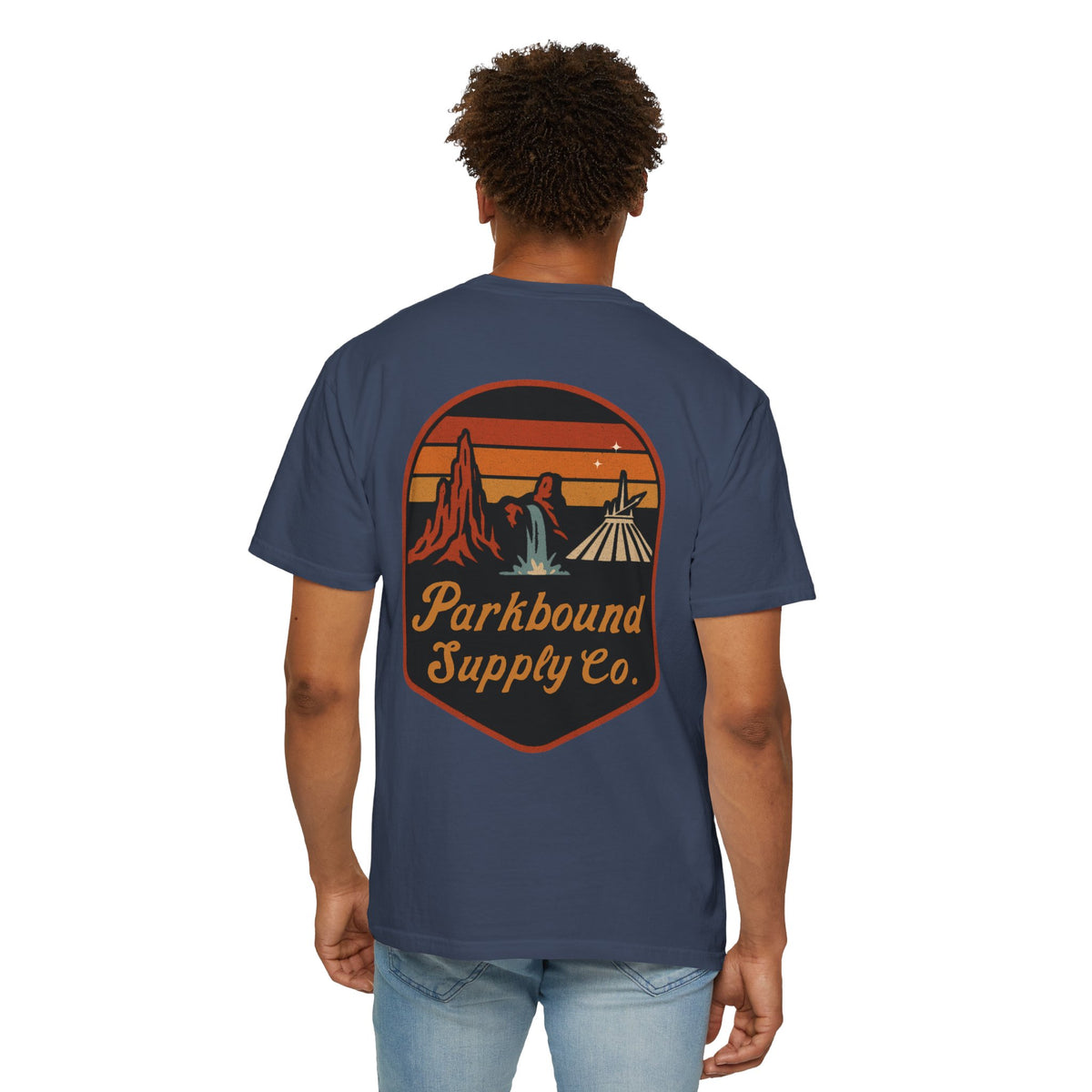 The Triple Mountain Badge — Parkbound Supply Co. Comfort Colors Unisex Garment-Dyed T-shirt