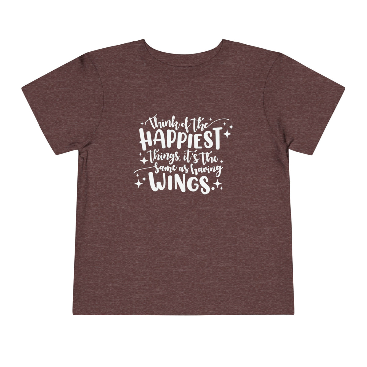 Think of the Happiest Things Bella Canvas Toddler Short Sleeve Tee
