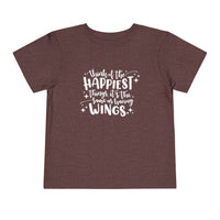 Think of the Happiest Things Bella Canvas Toddler Short Sleeve Tee