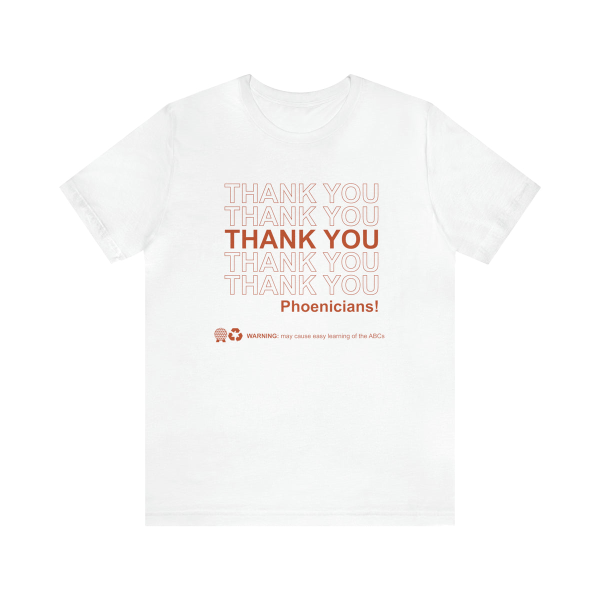 Thank You Phoenicians Bella Canvas Unisex Jersey Short Sleeve Tee
