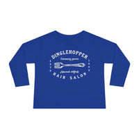 Dinglehopper Hair Salon Rabbit Skins Toddler Long Sleeve Tee
