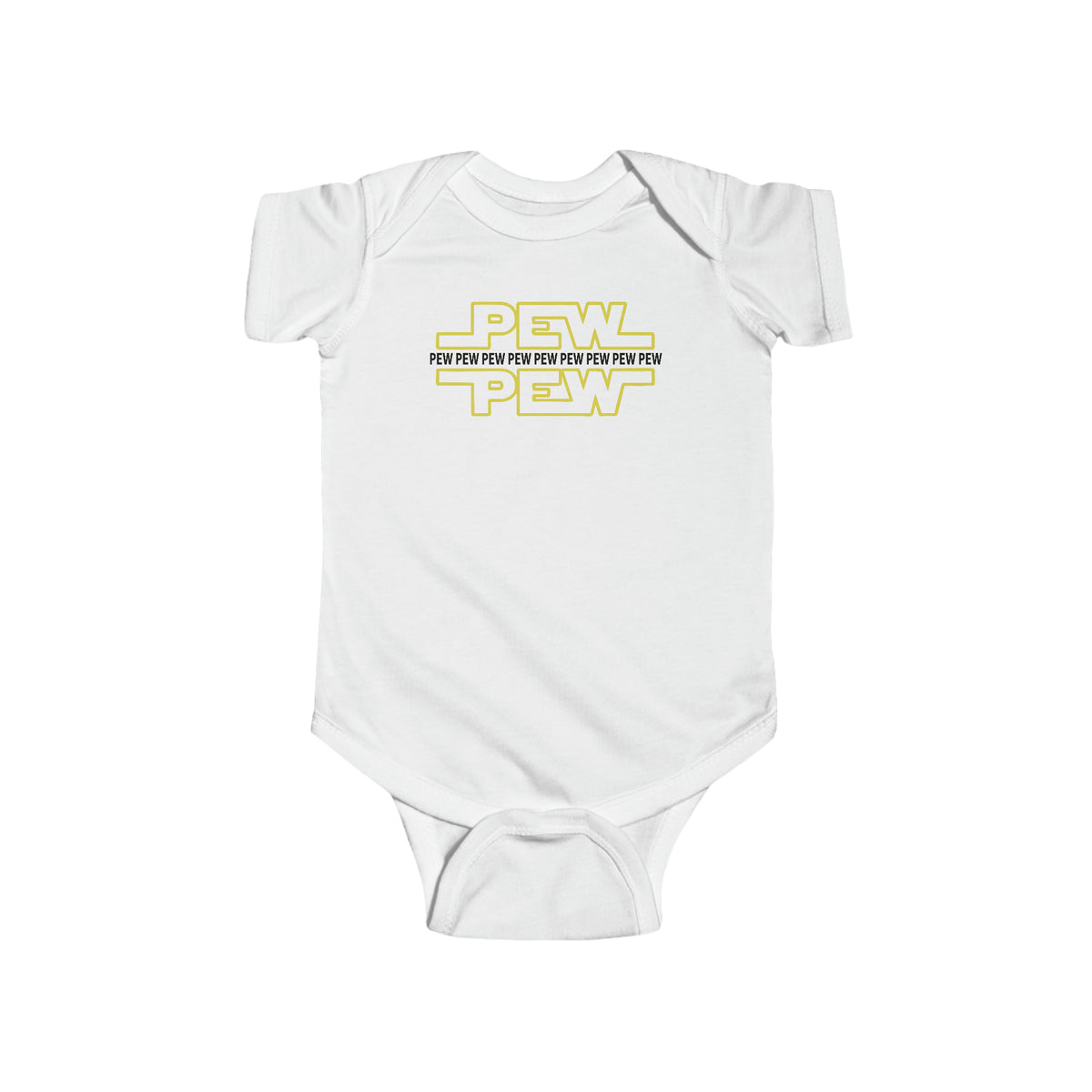 PEW PEW PEW Rabbit Skins Infant Fine Jersey Bodysuit